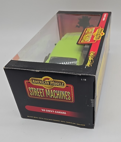ERTL 7981 1969 Chevy Camaro American Muscle Street Machines 1:18 N.I.B. Verde - Foto 7 di 8