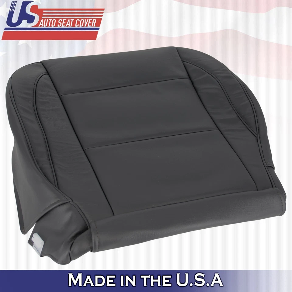 2005 to 2015 For Nissan Armada Titan Driver Top & Bottom Leather Covers Black - Image 2 of 4