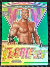2022 WWE PANINI PRIZM - BOBBY LASHLEY - FEARLESS SP INSERT *GREEN PRIZM*