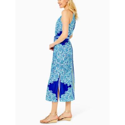 slim fit dress slacks BINGHAM LACE MIDI DRESS, WILD FUCHSIA SCALLOPED SHELL LACE main image 0