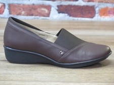 Women's Revere Naples Slip-On Leather Shoe Espresso Brown NAPL-ESP