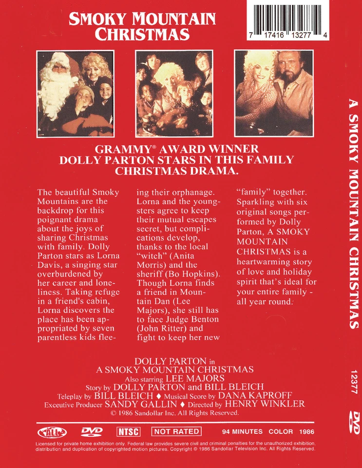 A SMOKY MOUNTAIN CHRISTMAS, Dolly Parton - DVD - Image 4 of 4