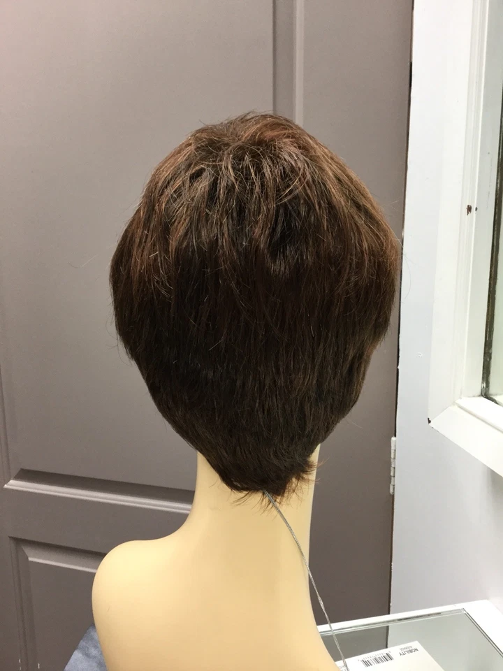 Peluca sintética Gabor NOBILITY corta Pixie, promedio, GL6/30 marrón + cobre HL Foto 4 de 4