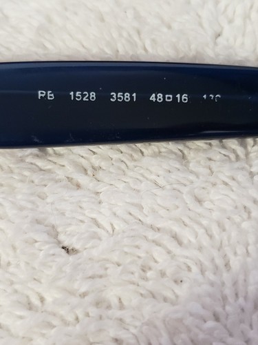 Authentic Used Ray-Ban Eyeglasses RB 1528 BLUE and Case - Picture 6 of 9