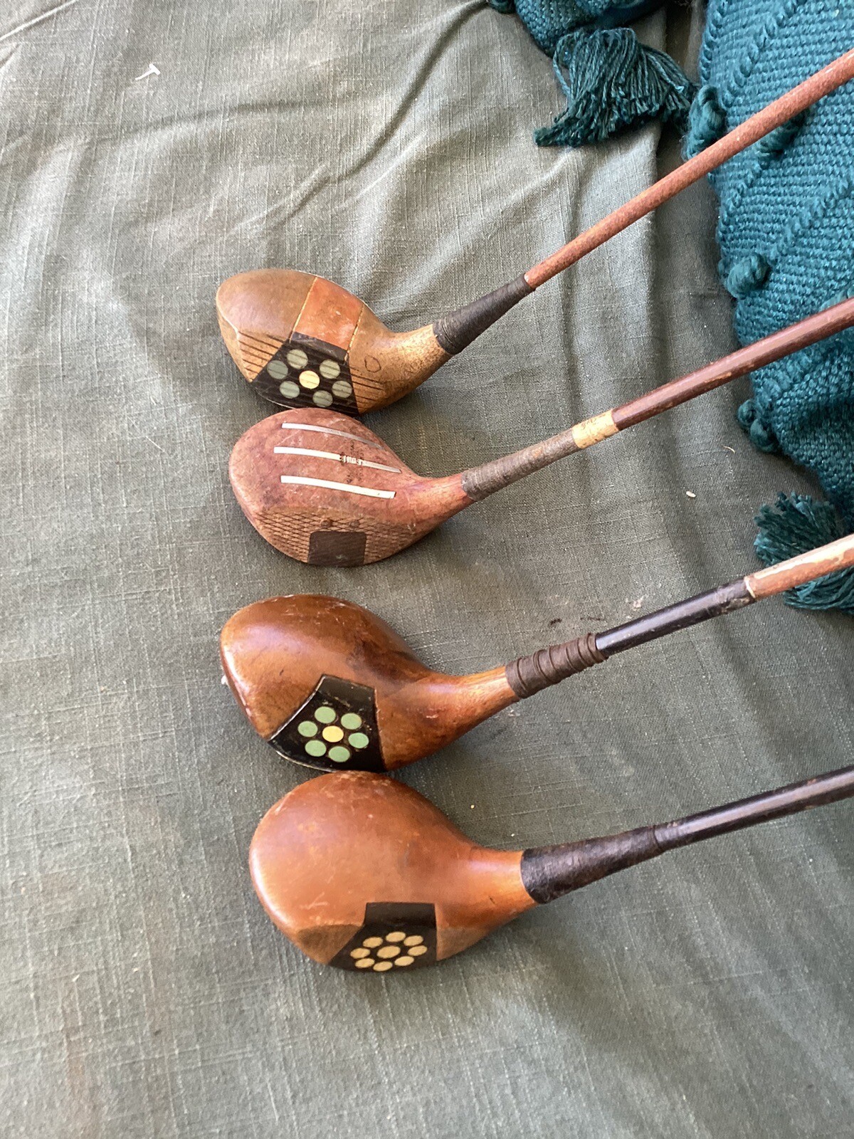 Antique Fancy Face Woods Golf Clubs eBay