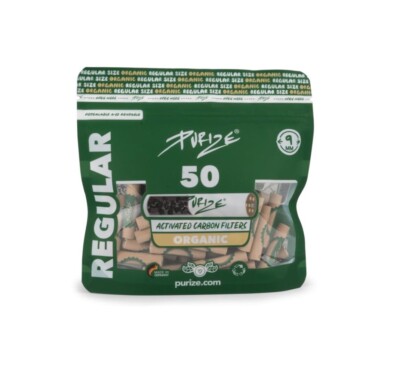 PURIZE  Aktivkohlefilter Regular 9mm Size | Organic   8 x 50st