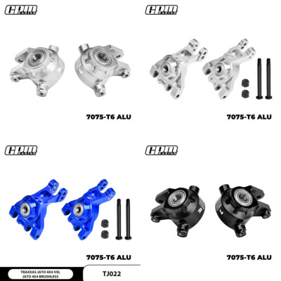 GPM Alloy Front + Rear Steering Wheel Hub Carrier for TRAXXAS 1/8 JATO 4X4 VXL