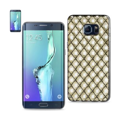 Reiko Samsung Galaxy S6 Edge Plus Flexible 3D Rhombus Pattern TPU Case with Shin