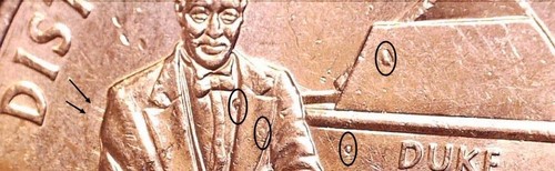 2009 P District of Columbia Quarter-Feeder Finger/Die Scrape & Die Chip, reverse - Picture 9 of 11