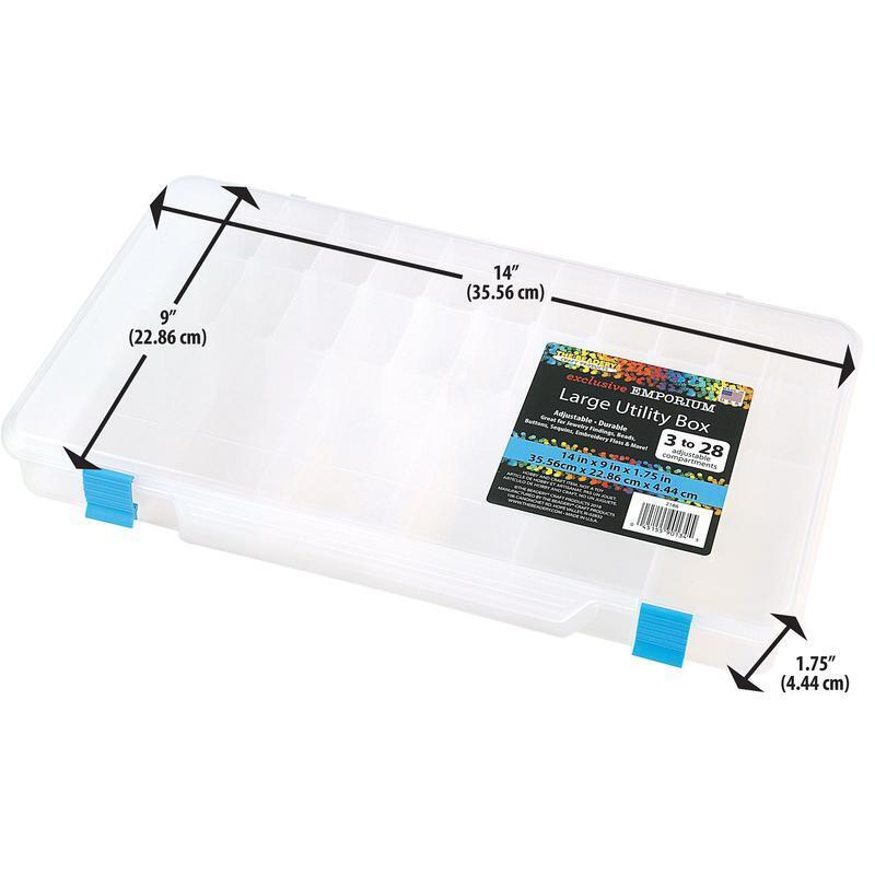 Adjustable Storage Box 3-28 Compartments Utility Organizer Craft ...