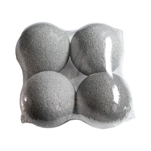 4 Trocken Steckschaum Kugel 9cm Trockenblumen Kunstblumen Steckmasse Grau - Afbeelding 3 van 4