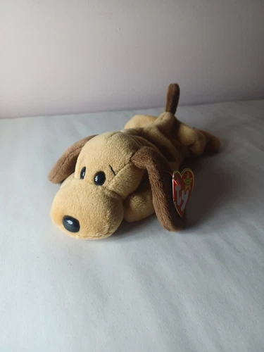 1994 TY BONES the DOG BEANIE Baby   PVC Original Owner Vintage