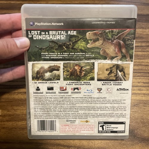 Jurassic: The Hunted (Sony PlayStation 3, 2009) No Manual - Picture 4 of 5