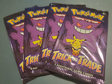 Pokémon TCG BOOster Trick Or Trade Trading Card Game 4 sealed packs