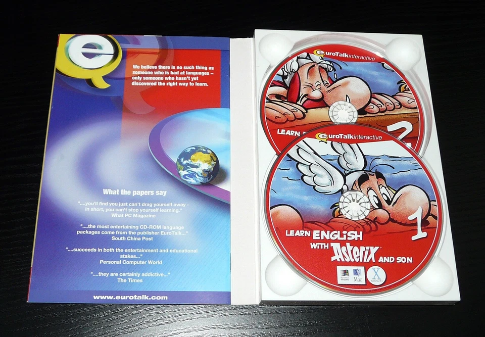 Asterix - Lernen sie Englisch, Mittelstufe, 2 CD-ROMs, Mac und WIN, top Zustand! - Bild 3 von 3
