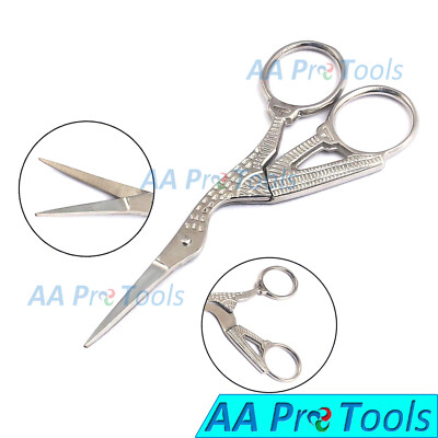 Silver Stork Eyebrow Hair Eyelash Remover Trimmer Eyebrow Scissors