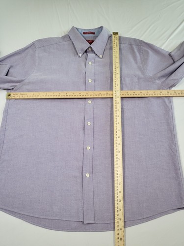 Chaps Mens Dress Shirt XL 17 34/35 Slim Fit Button Up Wrinkle Free Twill - Picture 7 of 11