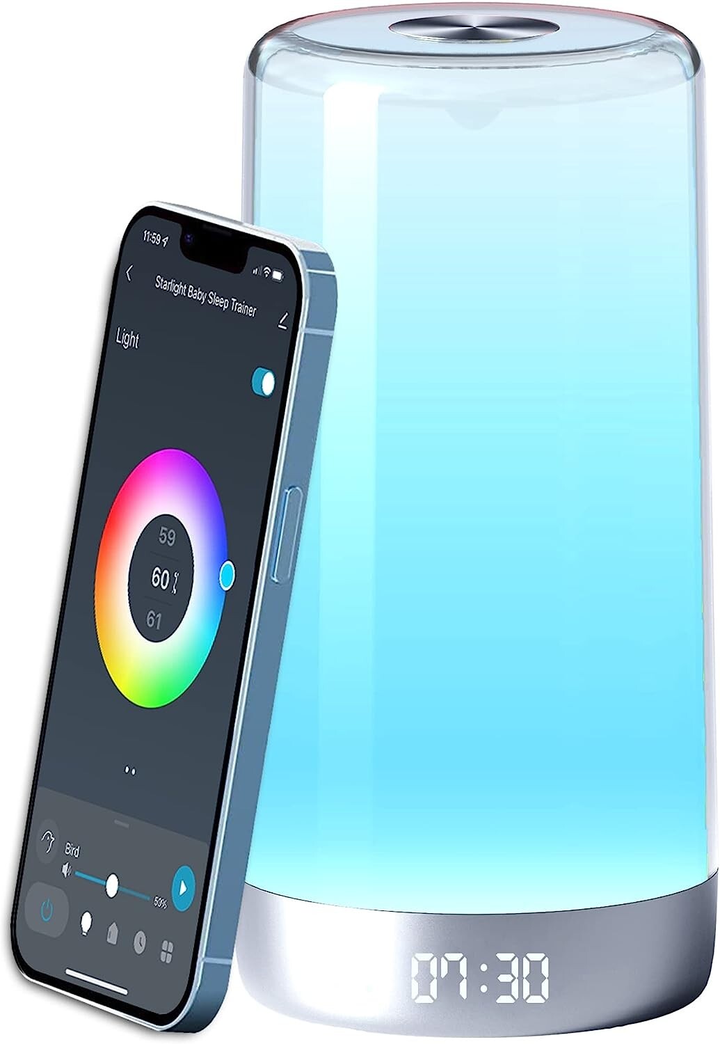 SolasBaby Starlight Baby Night Light & Sound Machine For Better Sleep White. New