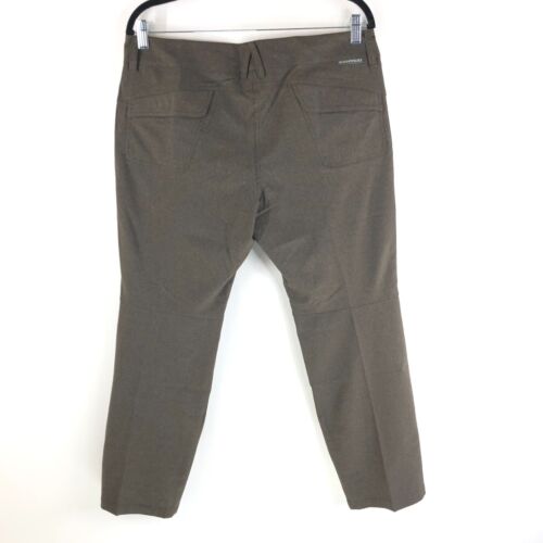 ExOfficio Womens Ometti Pants Water Resistant Zip Pockets Stretch Brown 12P - Picture 2 of 7