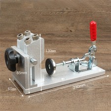 Taschenloch-Bohrschablone 15&deg;&ndash;22&deg; aus Aluminium mit Absaugung f&uuml;r Holzarbeiten