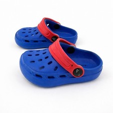 Skechers Foamies Swifters Blue/Red Toddler Size 5 Clogs Good Preowned Condition
