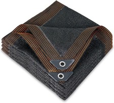 Outdoor Dog Kennel Cover 10 x 12ft Black Mesh Sunblock Shading Cloth Cover