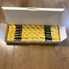 NOS DMC Pearl Cotton Coton Perle Size 3 Color 726 YELLOW 12 skeins