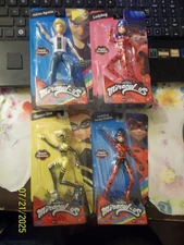 SET OF 4~PLAYMATES~ZAG HEROEZ MIRACULOUS POSEABLE FIGURES~NEW~ADRIEN ~QUEEN BEE+