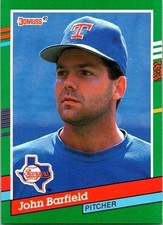 John David Barfield Texas Rangers 688 Donruss 1990 Baseball Card
