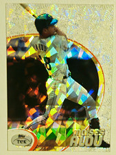 1998 Topps Tek Pattern 1 Diffractor Moises Alou 55 Cracked Ice Acetate Refractor