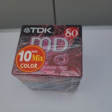 TDX MD-C80MIX10P-BS Recordable Mini Discs Sealed Pack