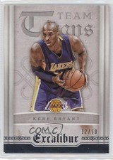 2015-16 Panini Excalibur Team Titans Silver /70 Kobe Bryant #10 HOF 06vc