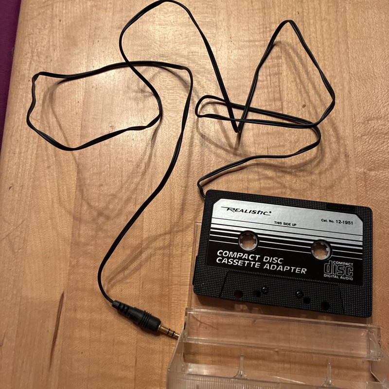 Vintage Realistic Compact Disc Cassette Adapter 3.5mm UNTESTED