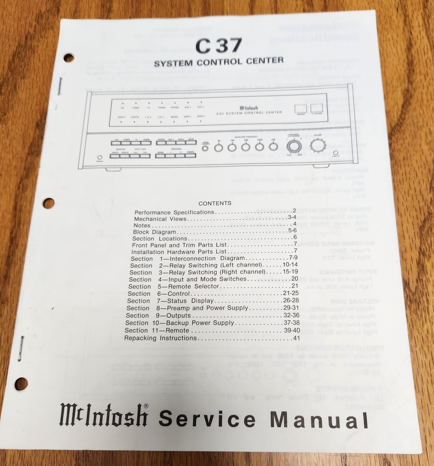 McIntosh C37 vintage audio equipment - eBay listing photo 3