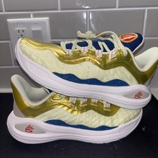 UNDER ARMOUR Curry Flow 11 Champion Mindset Basketball Shoes Youth Size 6 Gold