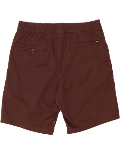 VOLCOM Womens Chino Shorts XL W36 Brown Cotton DD46 - Picture 2 of 3