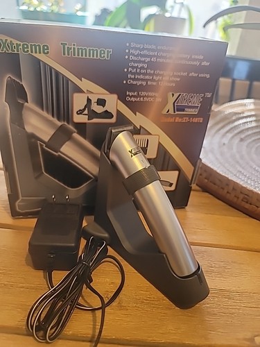 Xtream Trimmer SILVER HAIRCUTTER FINISH BEARD ADJUSTER CHOICE RAZOR Rechargeabl - Picture 3 of 15
