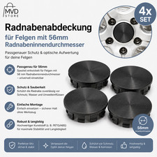 4x 56mm Nabendeckel Felgendeckel Radnabendeckel Felgenkappen
