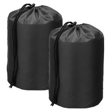 Drawstring Bag, Storage Bags, 3x5"  2Pcs  Black