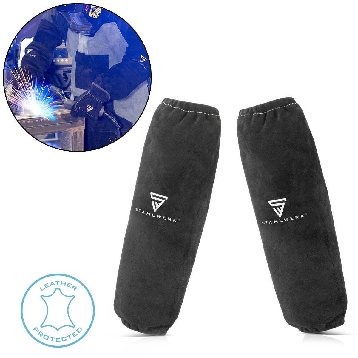 Paire De Gants De Soudeur Ignifugés Jaune Clair - Protection Contre Les étincelles, Neufs, Marque Générique
