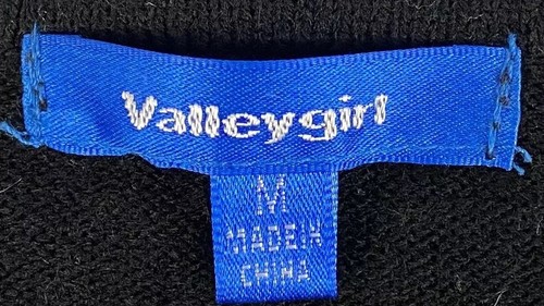 Valleygirl Jumper Black Polyester Jumper With Zebra Pullover Valley Girl Size M - Picture 2 of 9