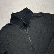 Under Armour Sweatshirt Mens XL Gray 1/4 Zip Pullover Pockets Logo Mock Neck