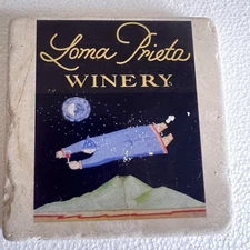 IMAGERY Estate Winery ArtandStone One of A Kind Brutalist Blue Black Coaster