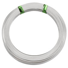 Flat Nickel Silver Wire, 2 Rolls 32Gauge/0.2x5mm 6m/19.69ft Flat Craft Wire