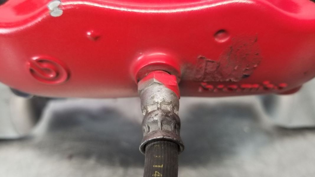 09 MASERATI GRANTURISMO BRAKE CALIPER REAR RIGHT PASSENGER RED