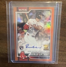 Topps 2026 Series 1 Roman Anthony Rookie Auto Orange Red Sox #189 11/25