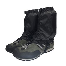 HomDSim Leg Gaiter Waterproof Anti-tear Ankle Gaiters Outdoor Hiking Black 