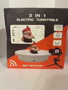 3 in 1 Electric Turntable 360° Rotating Display Stand XR138 