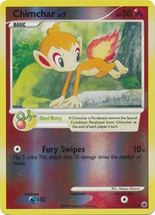 Chimchar - 57/100 - Pokemon Majestic Dawn Reverse Holo Rare LP