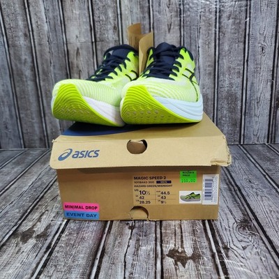 ASICS Men'a Magic Speed 2 1011B443-300 Men's Running Shoes Green Blue Size 10.5